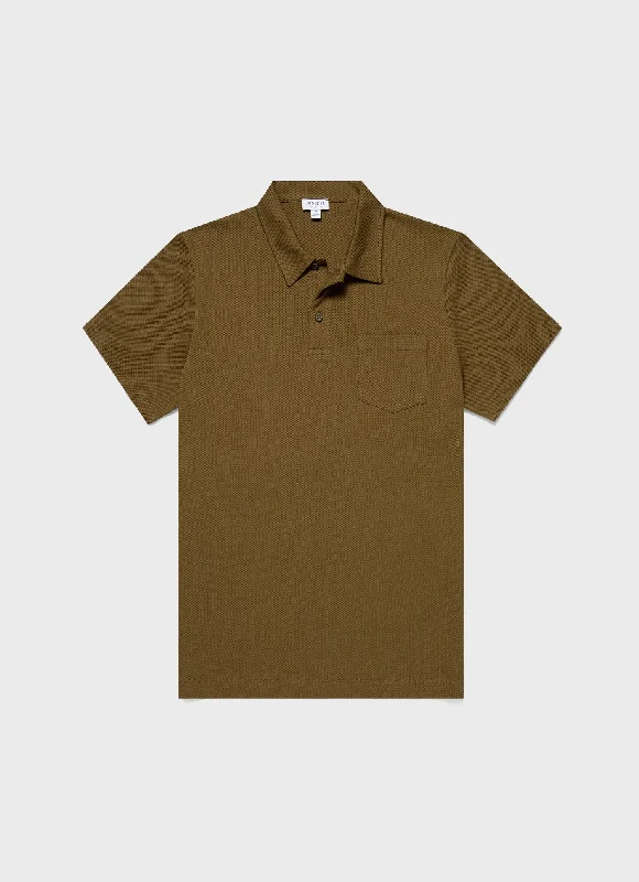 Men's lightweight performance polo shirts for tennis matchesMen's Riviera Polo Shirt in Olive Green Men's lightweight performance polo shirts for tennis matchesMen's Riviera Polo Shirt in Olive Green
