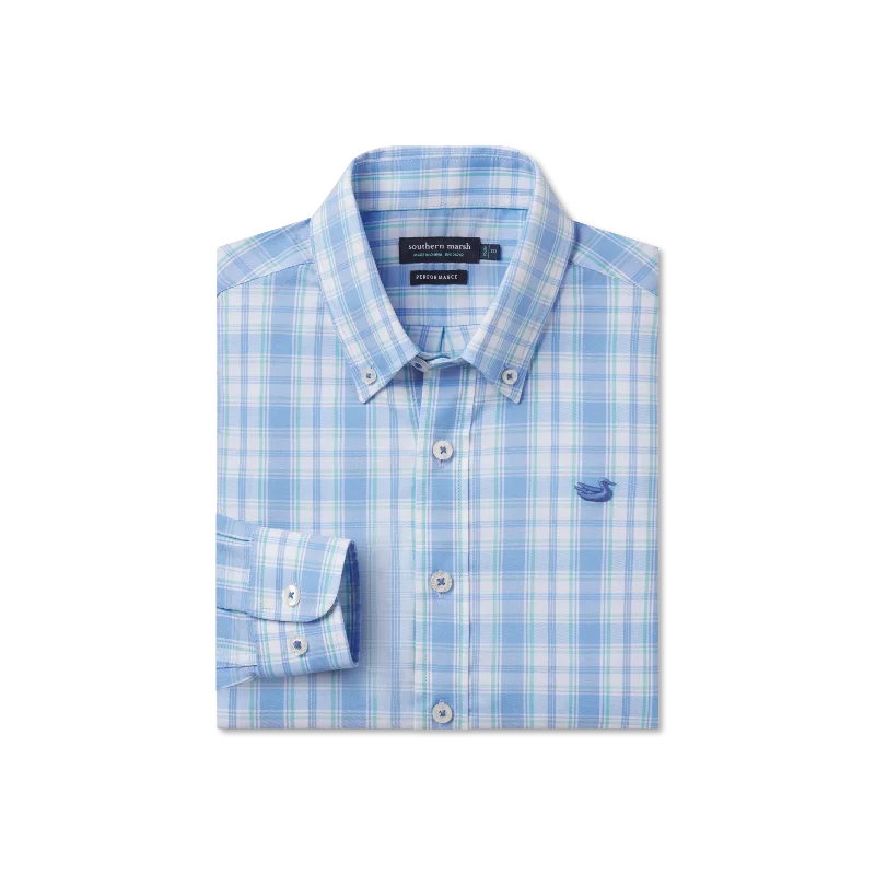 Men's Graphic - Printed Casual Shirts with Pop - Culture References for a Fun and Stylish LookYouth Benton Performance Plaid Dress Shirt