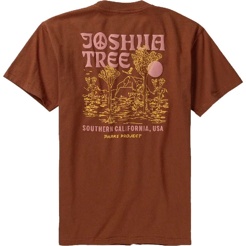 Men's Moisture - Wicking Performance Fabric Casual Shirts for Outdoor ActivitiesMen's Joshua Tree Puff Print Short Sleeve Tee