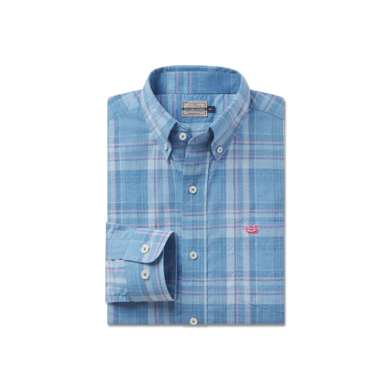 Men's Shearling - Lined Collar Casual Shirts in Brown for a Rustic and Warm AppealPotomac Relaxed Plaid Dress Shirt