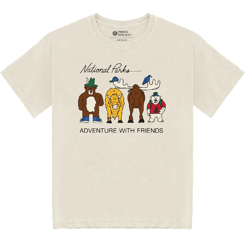 Men's Thermal - Lined Casual Shirts in Black for Added Warmth in Cold WeatherAdventure With Friends Tee