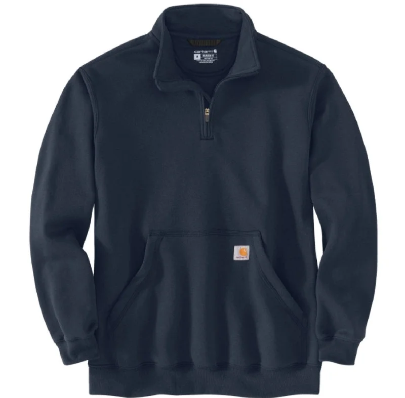 Men's Wrinkle - Resistant Polyester Blend Casual Shirts for Easy Travel and MaintenanceCarhartt Men's Loose Fit Midweight Quarter Zip Mock Neck Sweatshirt