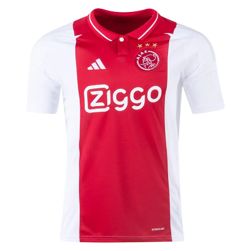 Men's Cycling Jerseys with Reflective Stripes for Safe and Stylish Rides at Nightadidas Ajax Home Jersey 24/25 (Red/White)