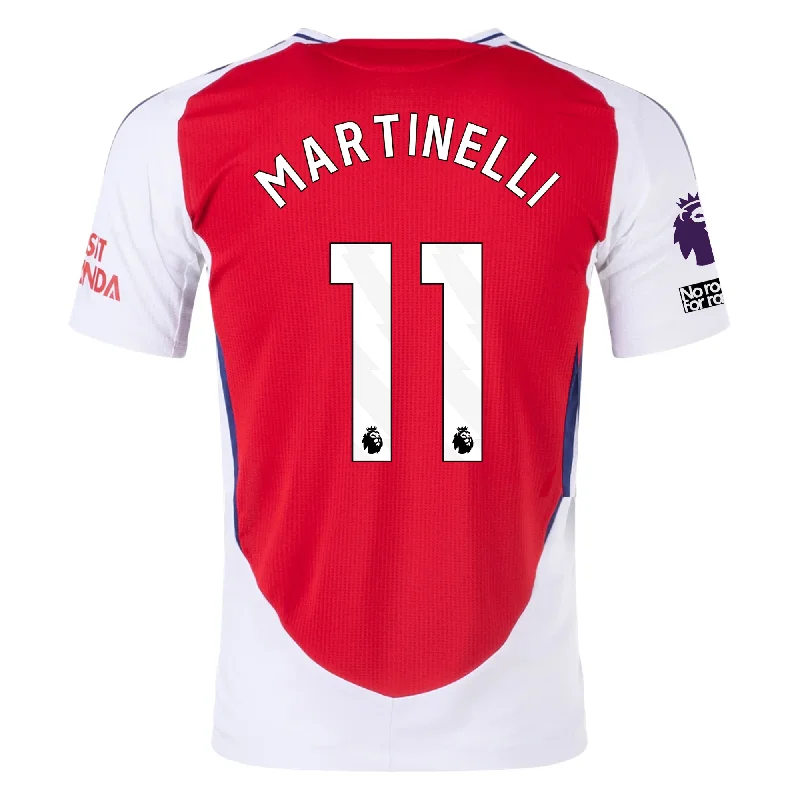 Men's Basketball Jerseys with Signature Player Logos for a Fan - Favorite Lookadidas Arsenal Authentic Gabriel Martinelli Home Jersey w/ EPL + No Room For Racism Patches 24/25 (Better Scarlet/White)