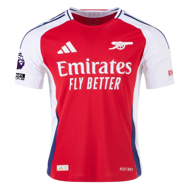 Men's Throwback Tennis Jerseys Inspired by Iconic Matches and Playersadidas Arsenal Authentic Home Jersey w/ EPL + No Room For Racism Patches 24/25 (Better Scarlet/White)