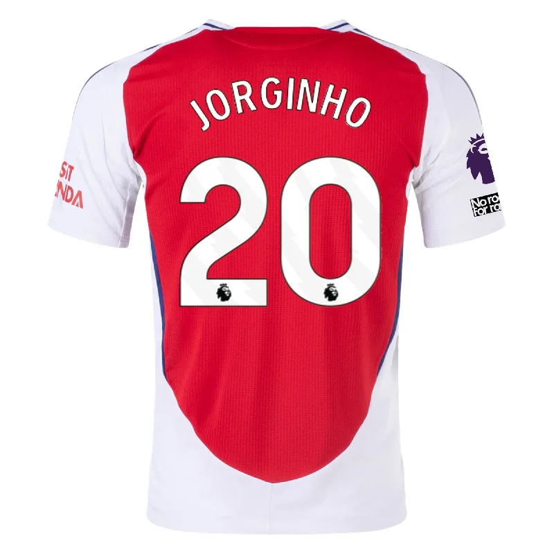 Men's Moisture - Wicking Lacrosse Jerseys with Mesh Panels for Optimal Performance on the Fieldadidas Arsenal Authentic Jorginho Home Jersey w/ EPL + No Room For Racism Patches 24/25 (Better Scarlet/White)