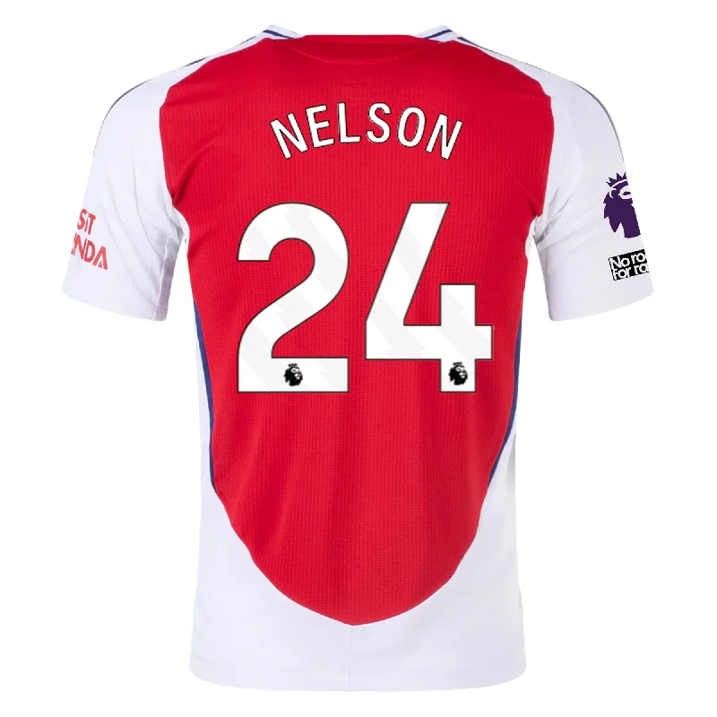 Men's Basketball Jerseys in Sleeveless Design for Enhanced Mobility on the Courtadidas Arsenal Authentic Reiss Nelson Home Jersey w/ EPL + No Room For Racism Patches 24/25 (Better Scarlet/White)