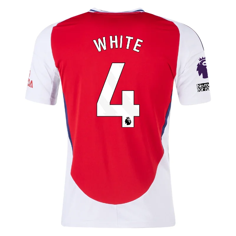 Men's Throwback Rugby Jerseys of Historic Matches and Teams for Rugby History Buffsadidas Arsenal Ben White Home Jersey w/ EPL + No Room For Racism Patches 24/25 (Better Scarlet/White)