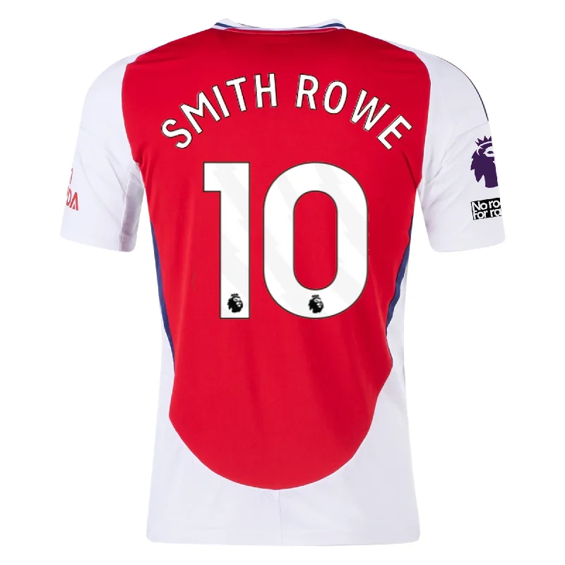 Men's Sustainable Organic Cotton Rugby Jerseys for Eco - Conscious Sports Enthusiastsadidas Arsenal Emile Smith Rowe Home Jersey w/ EPL + No Room For Racism Patches 24/25 (Better Scarlet/White)