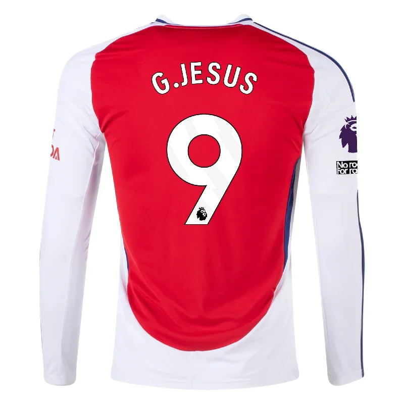 Men's Limited - Edition Cricket Jerseys Commemorating Historic Matches for Die - Hard Cricket Loversadidas Arsenal Gabriel Jesus Home Long Sleeve Jersey w/ EPL + No Room For Racism Patches 24/25 (Better Scarlet/White)