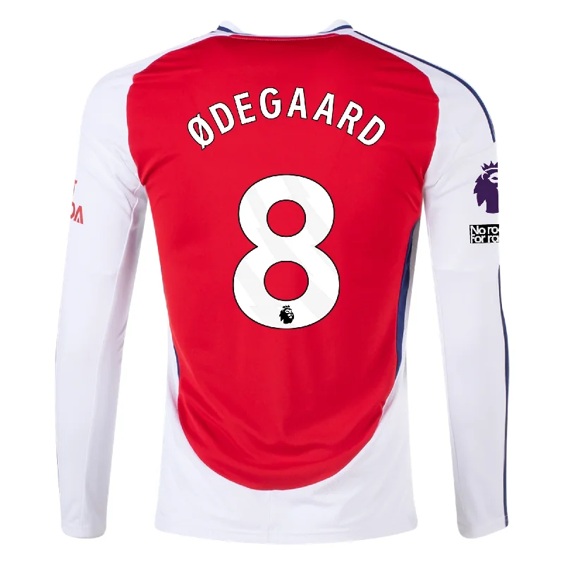 Men's Limited - Edition Cricket Jerseys Commemorating Historic Matches for Die - Hard Cricket Loversadidas Arsenal Martin Ødegaard Home Long Sleeve Jersey w/ EPL + No Room For Racism Patches 24/25 (Better Scarlet/White)