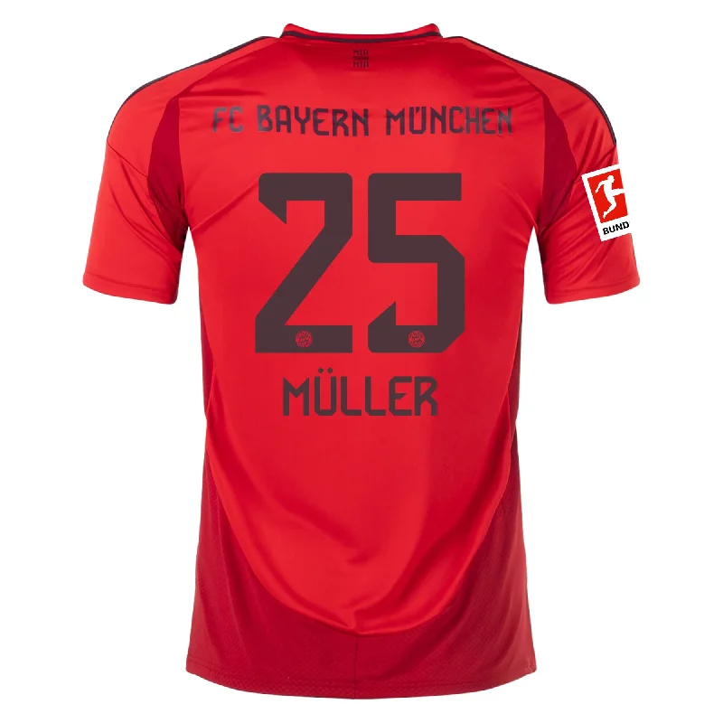 Men's Custom - Embroidered Volleyball Jerseys for Team Uniforms or Personalized Gearadidas Bayern Munich Thomas Muller Home Jersey w/ Bundesliga Patch 24/25 (Red/Black)