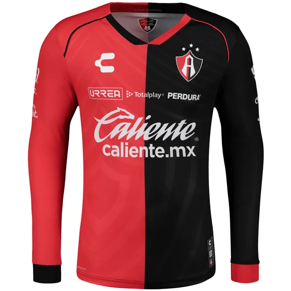 Men's Replica Hockey Jerseys of Star Players for Devoted Ice Hockey SupportersCharly Atlas Home Long Sleeve Away Jersey 24/25 (Red/Black)
