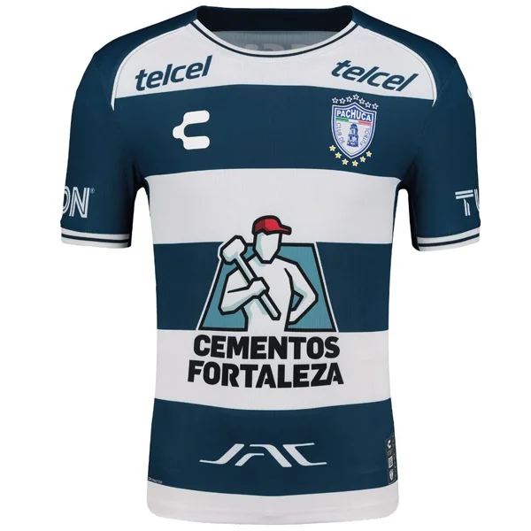 Men's Custom - Embroidered Volleyball Jerseys for Team Uniforms or Personalized GearCharly Pachuca Home Jersey 24/25 (White/Navy)