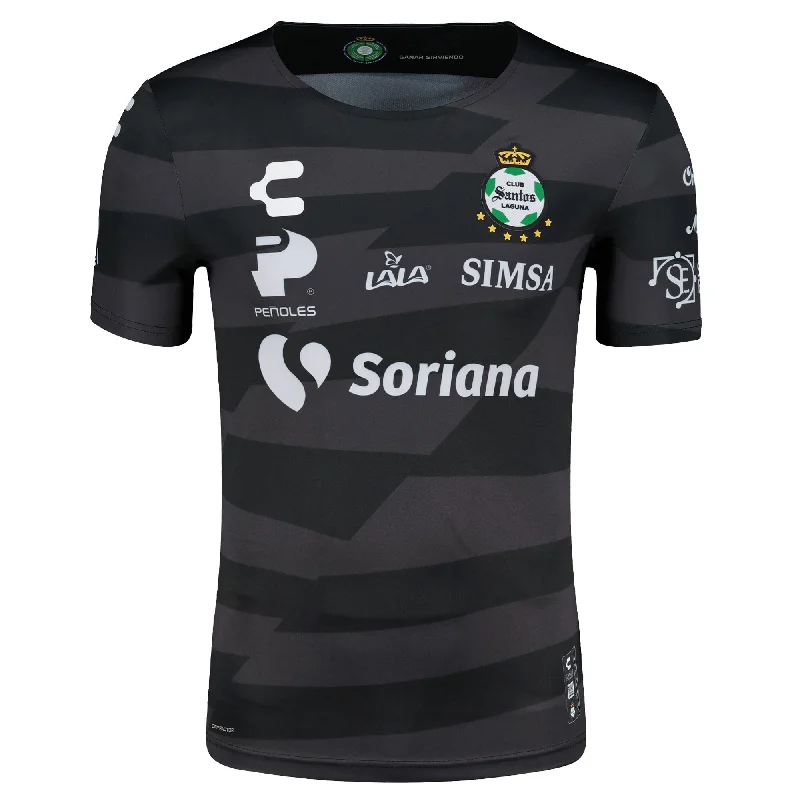 Men's Basketball Jerseys with Signature Player Logos for a Fan - Favorite LookCharly Santos Goalkeeper Jersey 24/25 (Black)