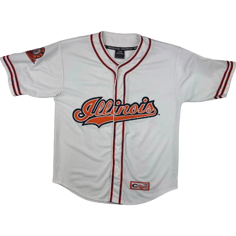 Men's Replica Hockey Jerseys of Star Players for Devoted Ice Hockey SupportersColosseum Illinois Baseball Jersey White Orange
