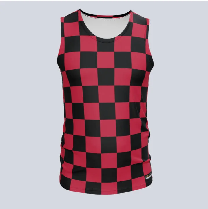 Men's NBA Authentic Team Jerseys in Official Team Colors for True Basketball FansCustom Fitted Track Singlet Checker Jersey