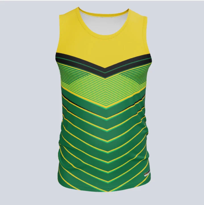 Men's Basketball Jerseys in Sleeveless Design for Enhanced Mobility on the CourtCustom Fitted Track Singlet Fusion Jersey