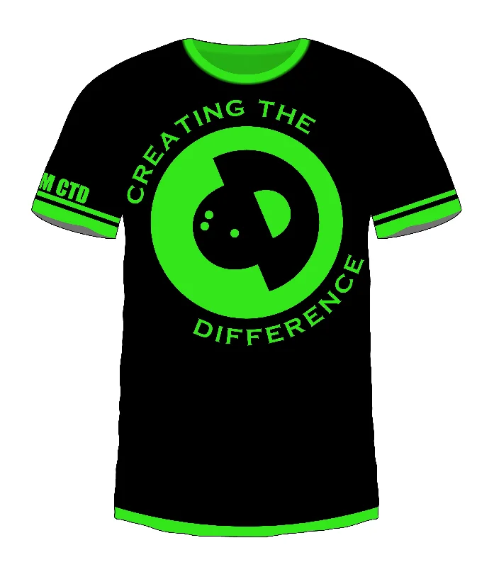 Men's Cycling Jerseys with Reflective Stripes for Safe and Stylish Rides at NightCTD Logo Green Jersey