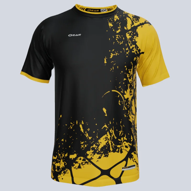 Men's Breathable Polyester Running Jerseys in Bright Neon Colors for High - Visibility WorkoutsCustom Team Racer Soccer Jersey