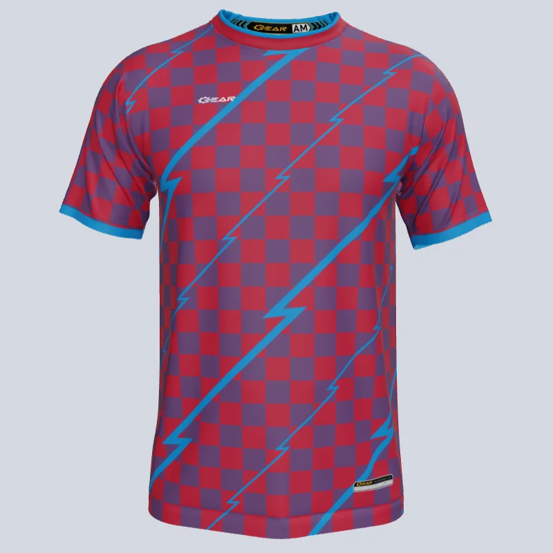 Men's Moisture - Wicking Golf Jerseys with UV Protection for Comfortable Rounds on the CourseCustom Team Zap Soccer Jersey