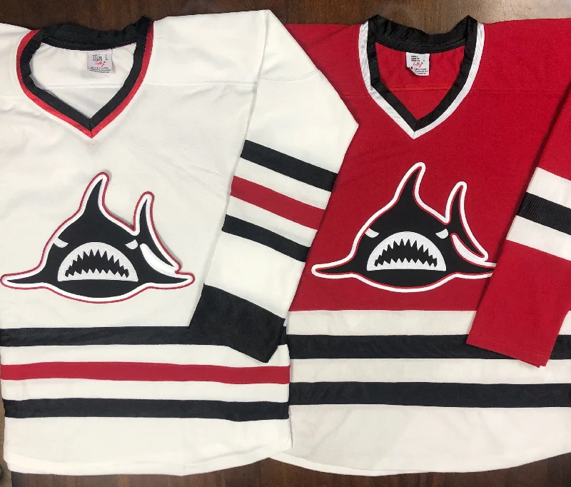 Men's Limited - Edition Cricket Jerseys Commemorating Historic Matches for Die - Hard Cricket LoversCustom Hockey Jerseys with a Shark Embroidered Twill Logo