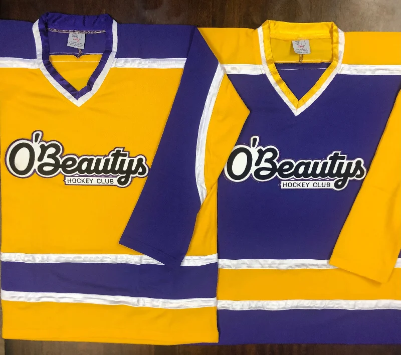 Men's Basketball Jerseys in Sleeveless Design for Enhanced Mobility on the CourtCustom Hockey Jerseys with an O'Beautys Hockey Club Twill Logo
