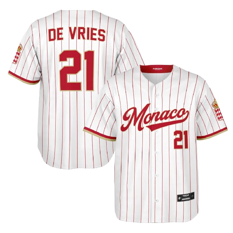 Men's Cycling Jerseys with Reflective Stripes for Safe and Stylish Rides at NightDe Vries - Monaco Jersey