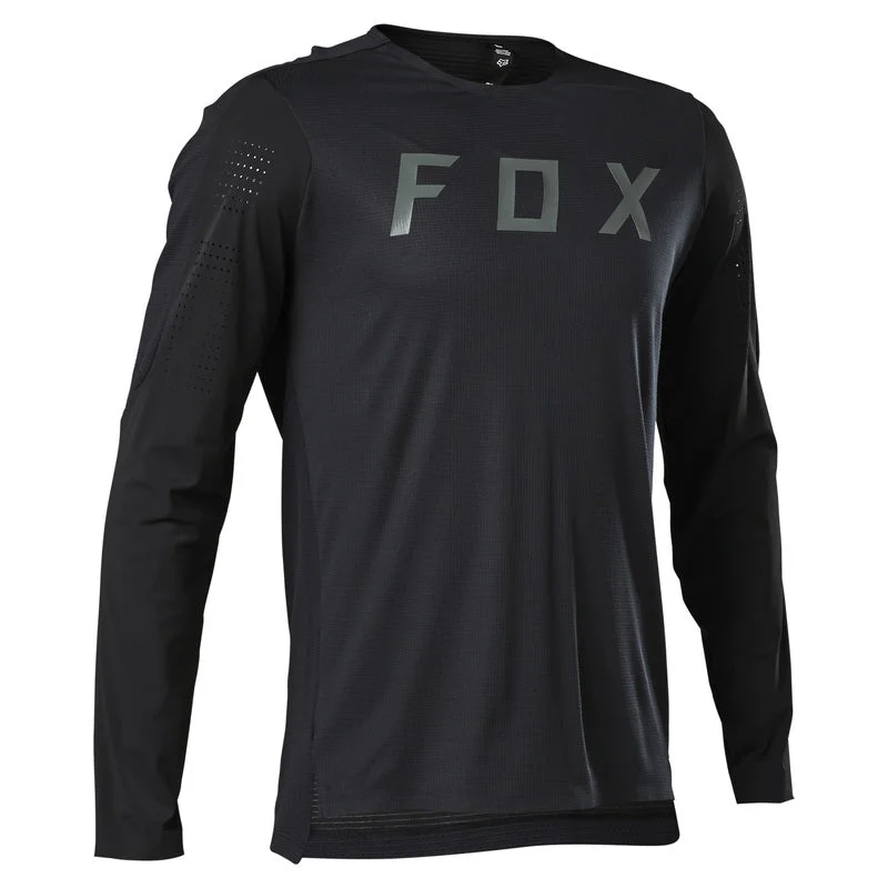 Men's Retro Hockey Jerseys with Classic Stripes and Logos for a Nostalgic Hockey AestheticFox Racing Flexair Pro Long Sleeve MTB Jersey - Black - 2023