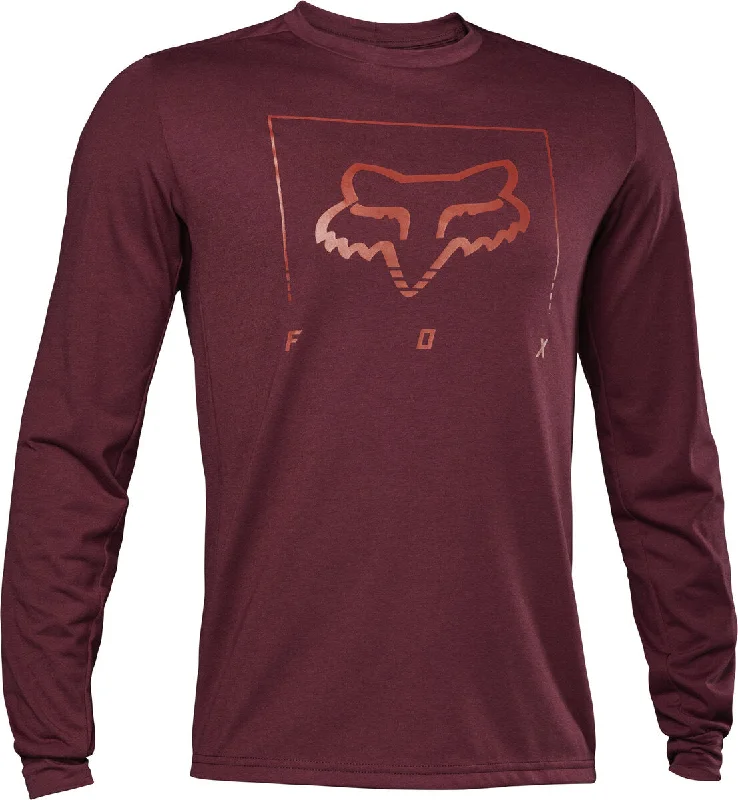 Men's Retro Soccer Jerseys of Famous Clubs from the 90s for Nostalgic Football EnthusiastsFox Racing Ranger Dri Release MD Long Sleeve MTB Jersey - Tred - Dark Maroon