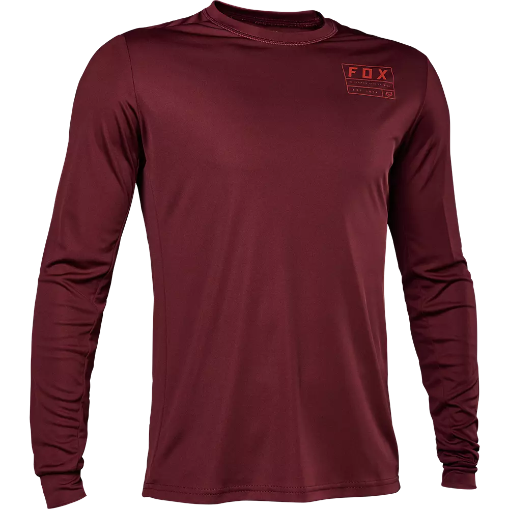 Men's Limited - Edition Cricket Jerseys Commemorating Historic Matches for Die - Hard Cricket LoversFox Racing Ranger Long Sleeve MTB Jersey - Swath - Dark Maroon