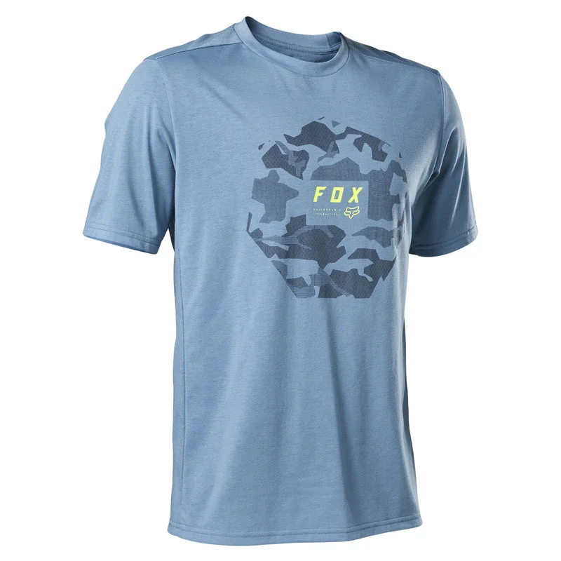 Men's Authentic Soccer Jerseys of National Teams for International Football EventsFox Racing Ranger Moth Camo Dri Release Short Sleeve MTB Jersey - Dusty Blue