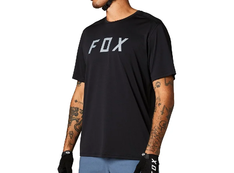 Men's Moisture - Wicking Golf Jerseys with UV Protection for Comfortable Rounds on the CourseFox Racing Ranger Short Sleeve MTB Jersey - Fox - Black