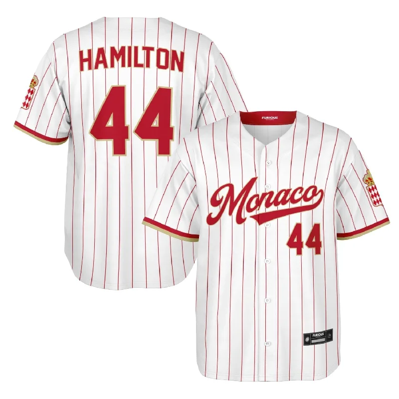 Men's Custom - Printed Baseball Jerseys with Player Names and Numbers for Personalized StyleHamilton - Monaco Jersey