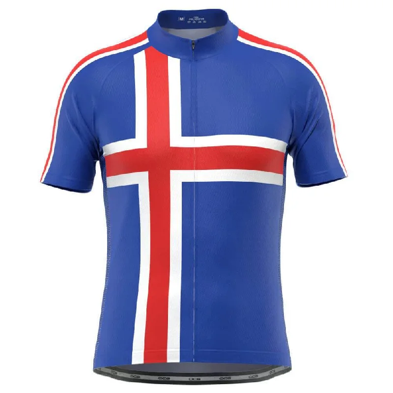 Men's Football Jerseys with Embroidered Club Badges for a Premium and Authentic AppealMen's Iceland Flag Viking Short Sleeve Cycling Jersey