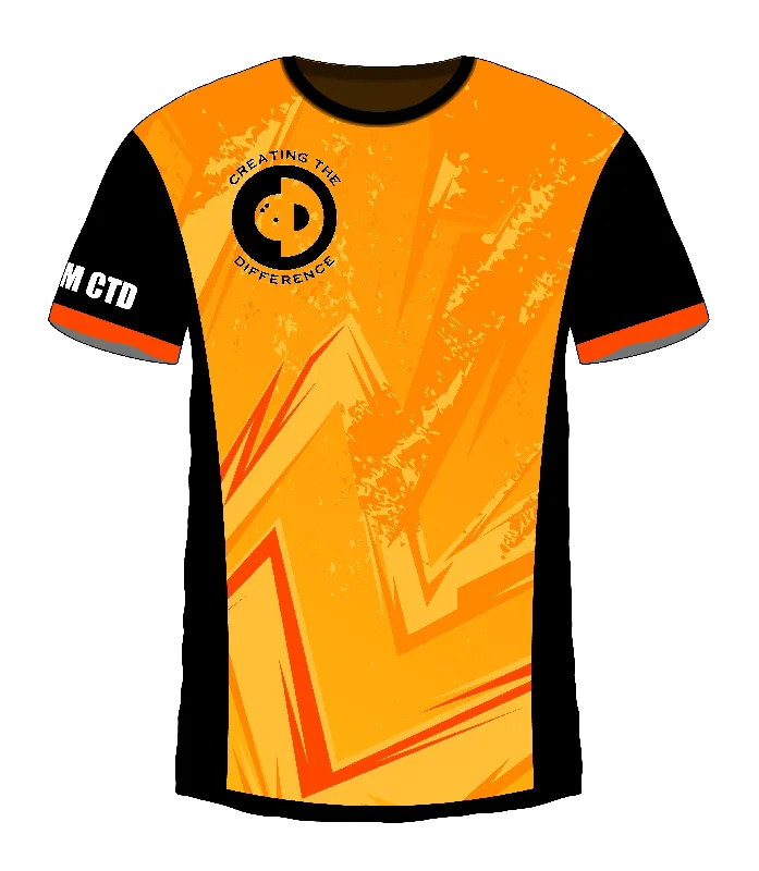 Men's Football Jerseys with Embroidered Club Badges for a Premium and Authentic AppealJagged Orange Jersey
