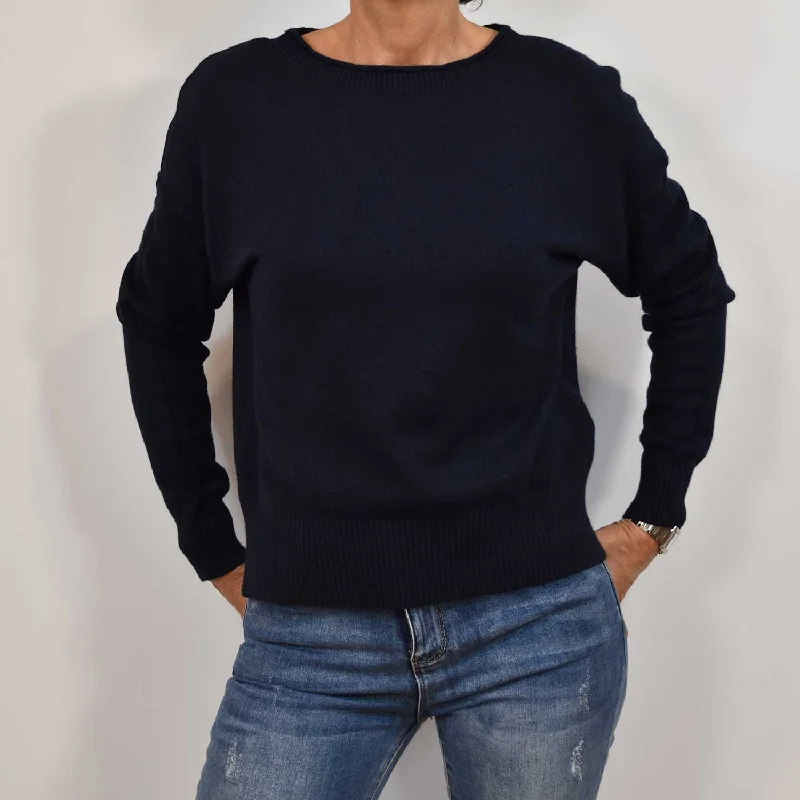 Men's Sustainable Organic Cotton Rugby Jerseys for Eco - Conscious Sports EnthusiastsJersey cuello canalé marino