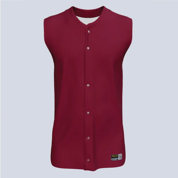 Men's Limited - Release American Football Jerseys of Rookie Stars for Early Adopters and FansMens Full Button Baseball Base Custom Sleeveless Jersey