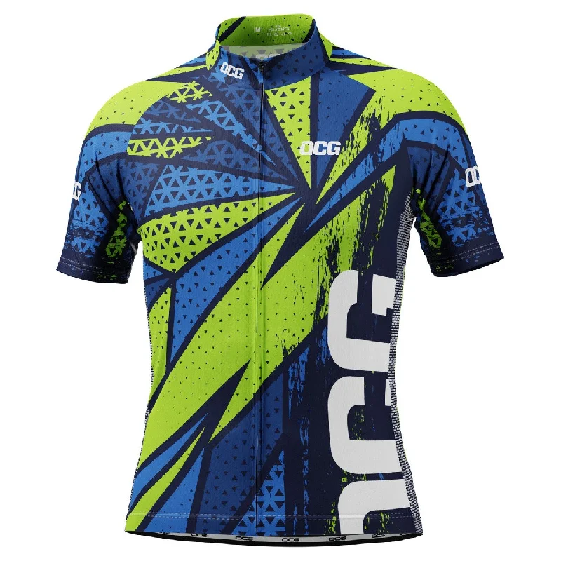 Men's Authentic Soccer Jerseys of National Teams for International Football EventsMen's Green Lightning Short Sleeve Cycling Jersey