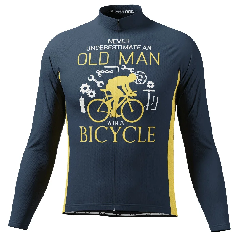 Men's Football Jerseys with Embroidered Club Badges for a Premium and Authentic AppealMen's Old Man Bicycle Long Sleeve Cycling Jersey