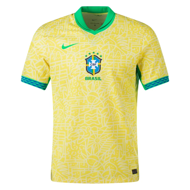 Men's Basketball Jerseys with Signature Player Logos for a Fan - Favorite LookNike Mens Brazil Home Jersey 24/25 (Dynamic Yellow/Lemon Chiffon/Green Spark)