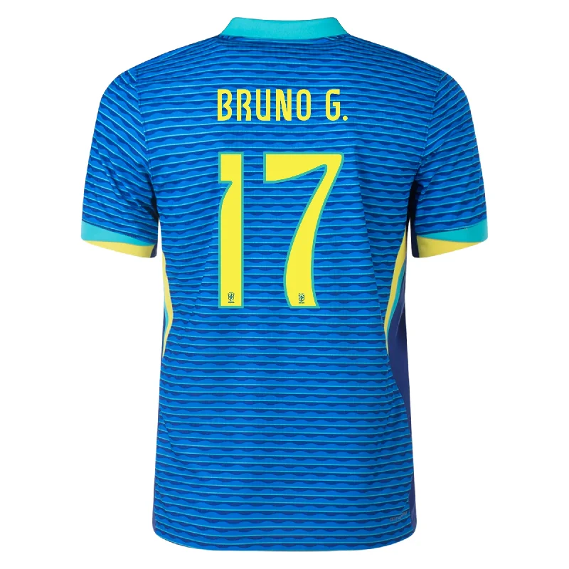 Men's Custom - Printed Baseball Jerseys with Player Names and Numbers for Personalized StyleNike Brazil Authentic Bruno Guimarães Away Jersey 24/25 Soar/Dynamic Yellow)