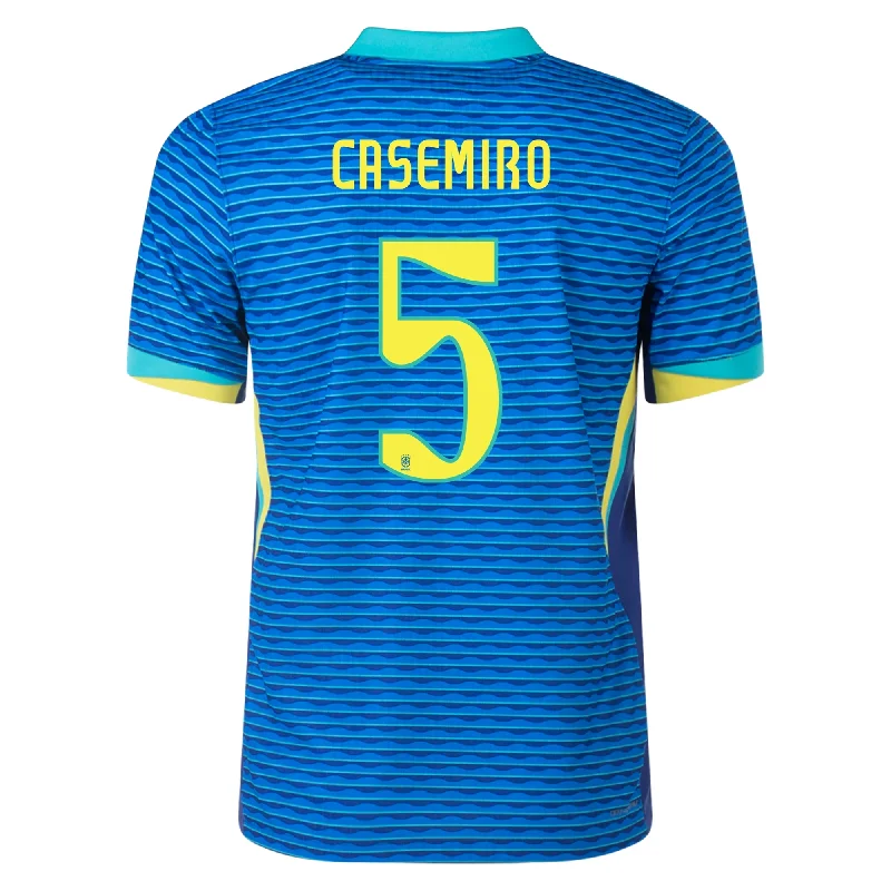 Men's Custom - Embroidered Volleyball Jerseys for Team Uniforms or Personalized GearNike Brazil Authentic Casemiro Away Jersey 24/25 Soar/Dynamic Yellow)
