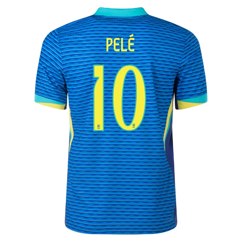 Men's Cycling Jerseys with Reflective Stripes for Safe and Stylish Rides at NightNike Brazil Authentic Pele Away Jersey 24/25 Soar/Dynamic Yellow)
