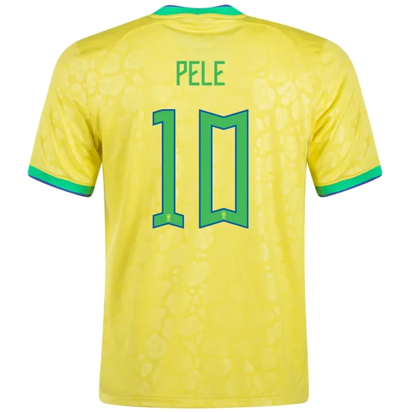 Men's Moisture - Wicking Lacrosse Jerseys with Mesh Panels for Optimal Performance on the FieldNike Brazil Authentic Pele Home Jersey 24/25 (Dynamic Yellow/Lemon Chiffon/Green Spark)