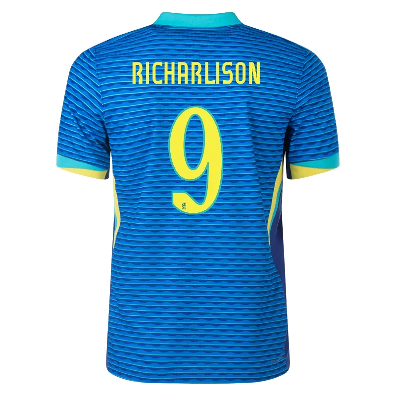 Men's Authentic Soccer Jerseys of National Teams for International Football EventsNike Brazil Authentic Richarlison Away Jersey 24/25 Soar/Dynamic Yellow)