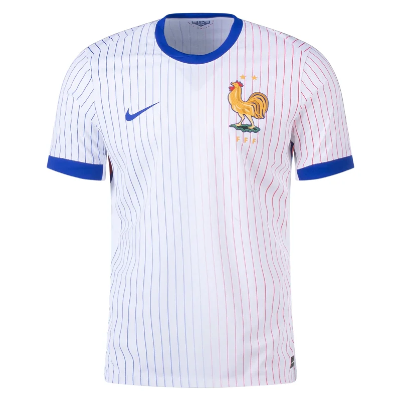 Men's Sustainable Organic Cotton Rugby Jerseys for Eco - Conscious Sports EnthusiastsNike France Authentic Away Jersey 24/25 (White/Bright Blue)