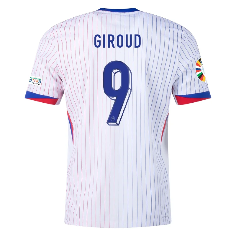 Men's Limited - Release American Football Jerseys of Rookie Stars for Early Adopters and FansNike France Authentic Oliver Giroud Away Jersey w/ Euro 2024 Patches 24/25 (White/Bright Blue)