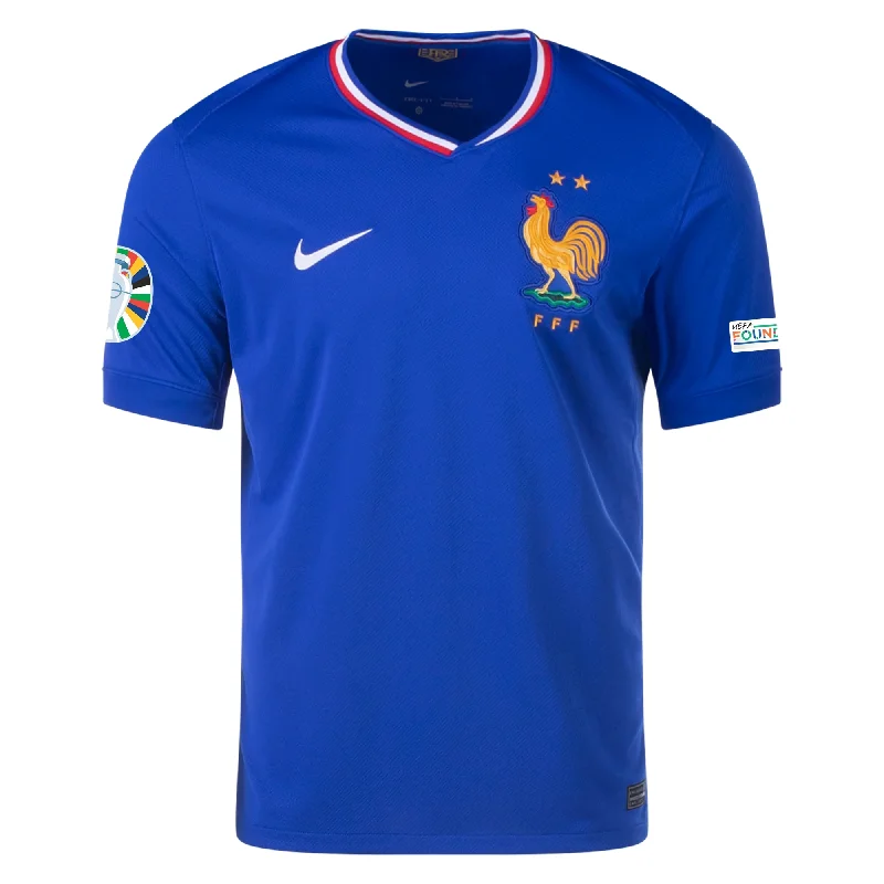 Men's Retro Soccer Jerseys of Famous Clubs from the 90s for Nostalgic Football EnthusiastsNike France Home Jersey w/ Euro 2024 Patches 24/25 (Bright Blue/University Red)