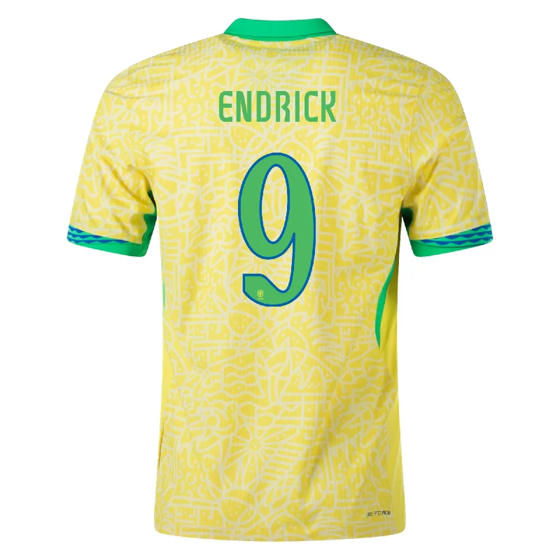 Men's Limited - Release American Football Jerseys of Rookie Stars for Early Adopters and FansNike Mens Brazil Endrick Home Jersey 24/25 (Dynamic Yellow/Lemon Chiffon/Green Spark)